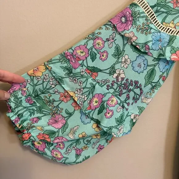 Spell & The Gypsy Sayulita Blouse Women Small Floral Boho Long Sleeve Birthstone - Picture 4 of 7